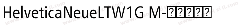 HelveticaNeueLTW1G M字体转换